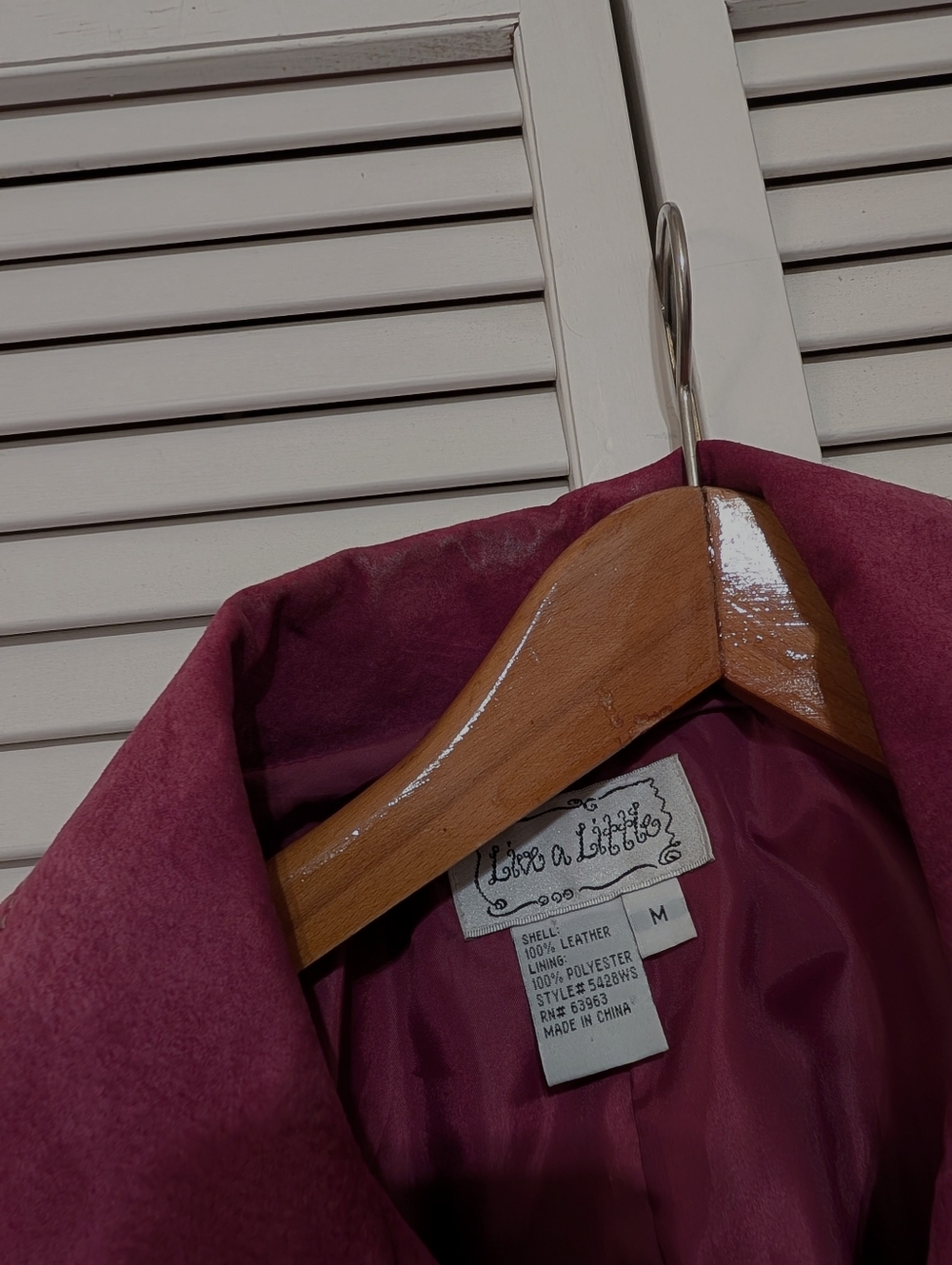GUC Vintage Bohemian Cowgirl - Raspberry Suede Western Jacket. Size M. - Picture 6 of 6